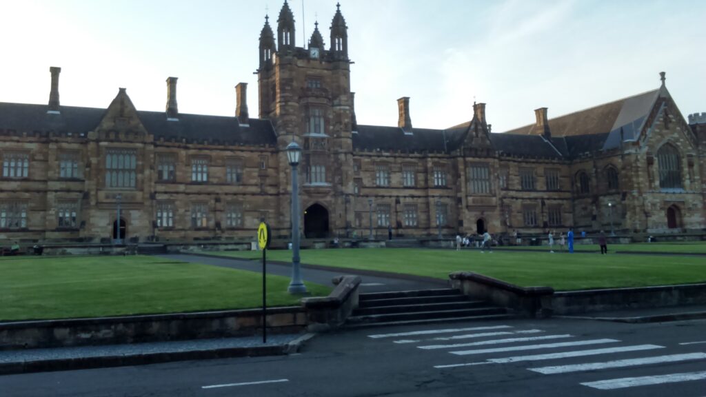 オーストラリア最古の大学、シドニー大学のメイン校舎